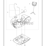 Furtun alimentare motocoasa Husqvarna 525 RX