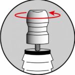 Bujie NGK cu rezistor pentru motocoase si motofierastraie imagine zona de contact