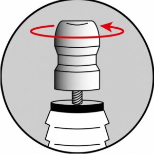 Bujie NGK cu rezistor pentru motocoase si motofierastraie imagine zona de contact