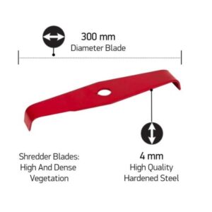 Cutit trimmer universal Oregon 2 dinti 300mm x 4 mm schita dimensiuni