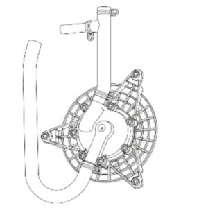 Pompa presiune booster pentru atomizor Cifarelli M1200 reprezentare schematica